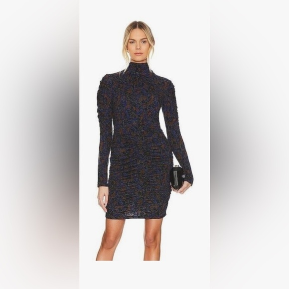 Veronica Beard Dresses & Skirts - Veronica Beard Greta Blue and Brown Floral Mini Dress